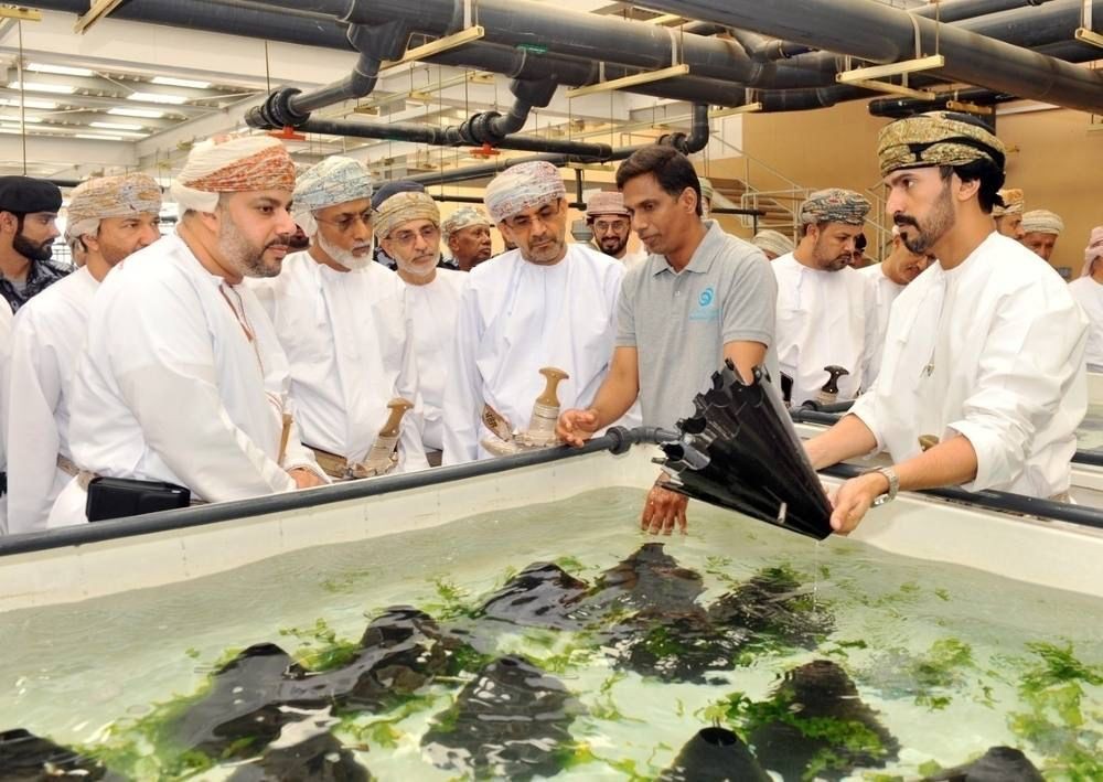 Photo in the inauguration day of Oman Aquaculture Company 